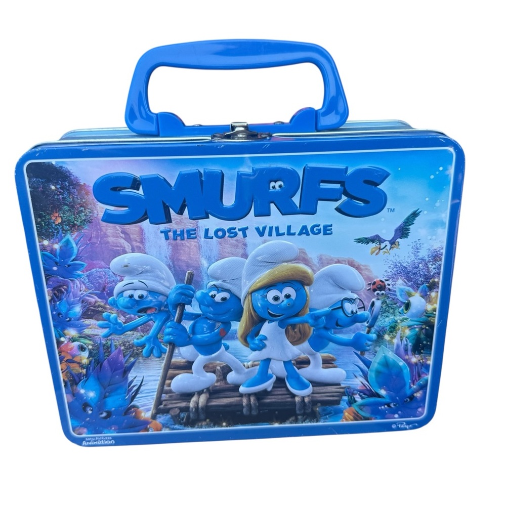 SMURFS The Lost Village tin lunchbox